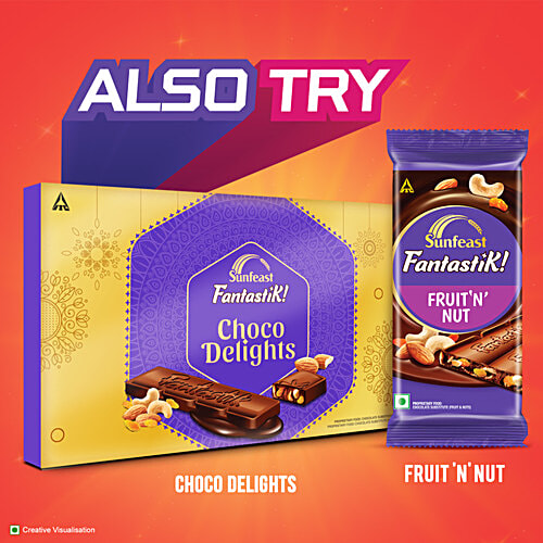 Sunfeast Fantastik Roast Almond Chocolate Bar, 34 g  