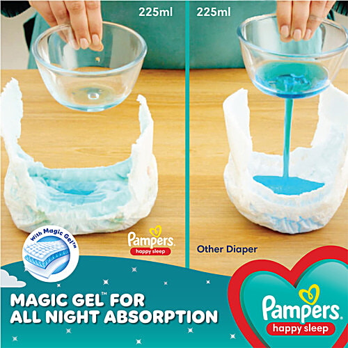 Pampers Happy Sleep Pant Style Baby Diapers - XL, 12-17 Kg, 34 pcs 1 Diaper For 1 Night Sleep, with Anti Rash Shield, Up to 12 hours Absorption, Safe for Babies