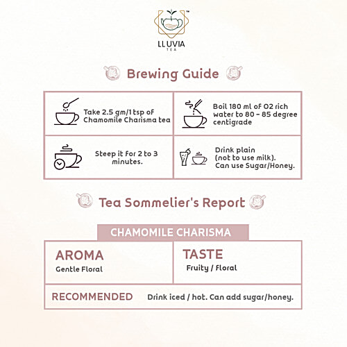 Lluvia Tea Chamomile Charisma Speciality Tea, 50 g  