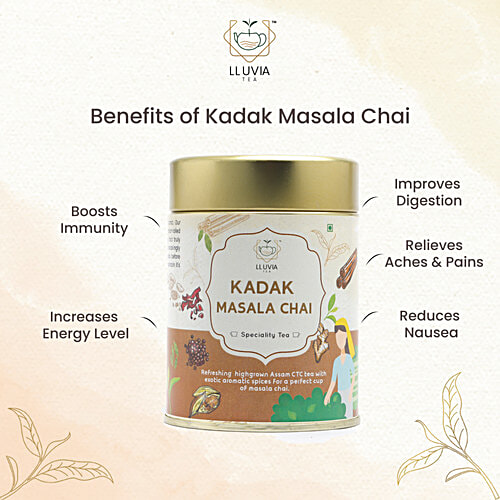 Lluvia Tea Kadak Masala Chai Speciality Tea, 70 g