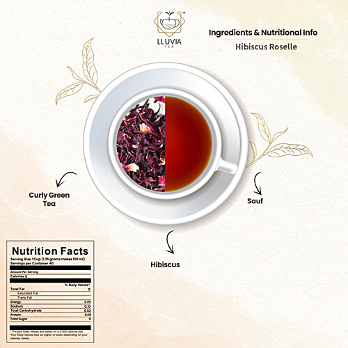 Lluvia Tea Hibiscus Roselle Speciality Tea, 50 g