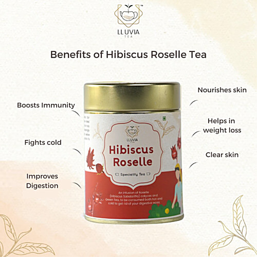 Lluvia Tea Hibiscus Roselle Speciality Tea, 50 g