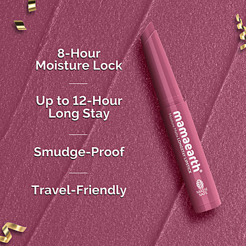 Mamaearth Moisture Matte Longstay Lipstick - Minis, Nude Perfection, 2.1 g (3 Units x 0.7 g each)