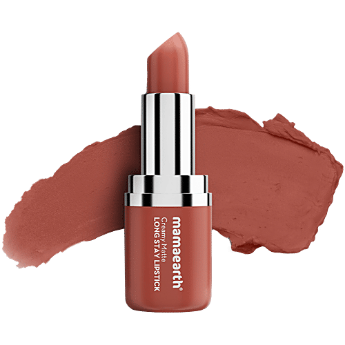 Mamaearth Creamy Matte Long Stay Lipstick, 4.2 g 06 Apricot Taupe 