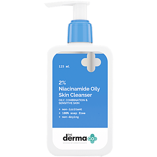 The Derma Co 2% Niacinamide Oily Skin Cleanser, 125 ml  Non-Irritant, 100% Soap Free, Non-Drying