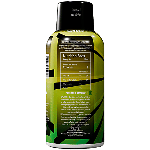 Zapp Lime Energy Shot, 57 ml  Contains Caffeine, No Added Colours & Sugar