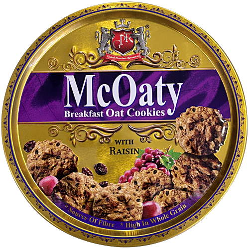 GPR Breakfast Oats Cookies - With Raisin, 288 g  