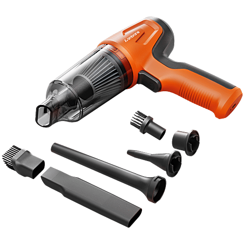Ambrane 12kPA 80W Wireless Hand Vacuum & Air Blower - MiniVac 02, Orange & Black, 1 Unit  Powerful Suction, With BLDC Motor, HEPA Filter