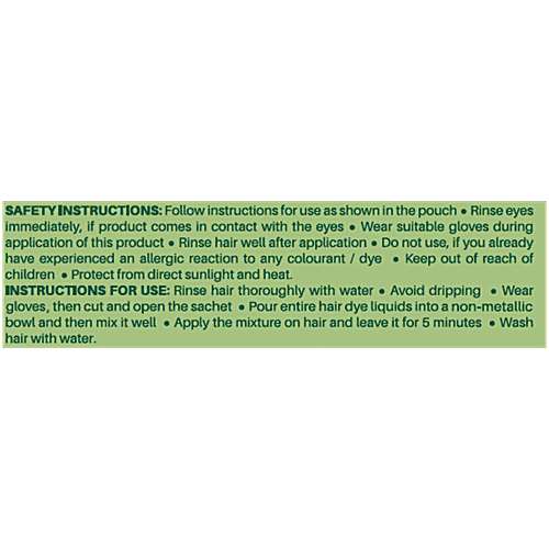 BSY Noni Hair Colour Shampoo - Black, 144 ml (12 x 12 ml Sachets) 