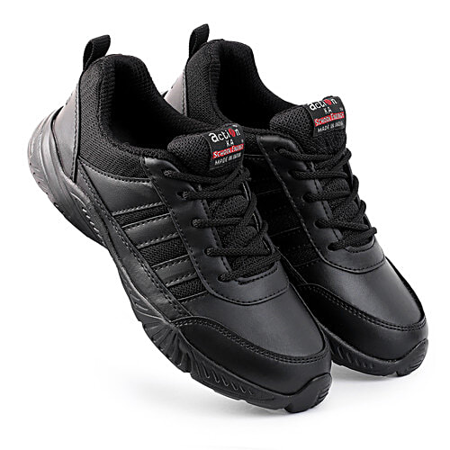 Action School Energy EVA Ultra Lightweight School Shoes For Boys & Girls - Black, 1 Pair (UK/IND-2) 