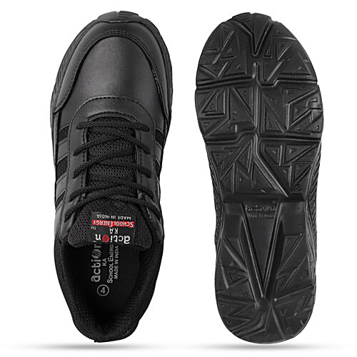 Action School Energy EVA Ultra Lightweight School Shoes For Boys & Girls - Black, 1 Pair (UK/IND-2) 