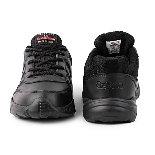 Action School Energy EVA Ultra Lightweight School Shoes For Boys & Girls - Black, 1 Pair (UK/IND-2) 