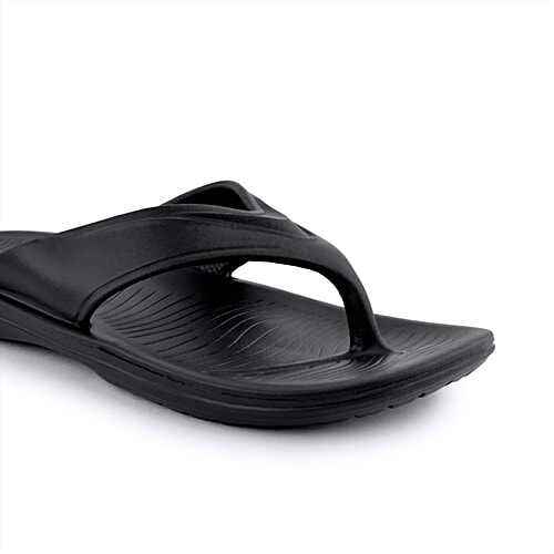 Action Hyperlite EVA Slipper For Men - Ultralightweight, Comfort, Premium, All Season, Walker, Black, 1 Pair (UK/IND-9)