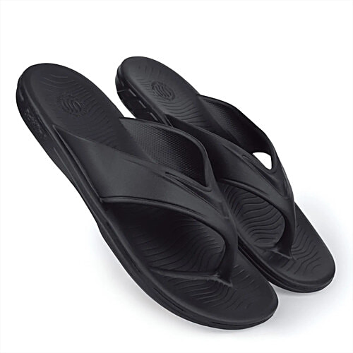 Action Hyperlite EVA Slipper For Men - Ultralightweight, Comfort, Premium, All Season, Walker, Black, 1 Pair (UK/IND-9)