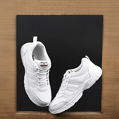 Action School Energy EVA Ultralightweight School Shoes For Boys & Girls - White, 1 Pair (UK/IND 5) 