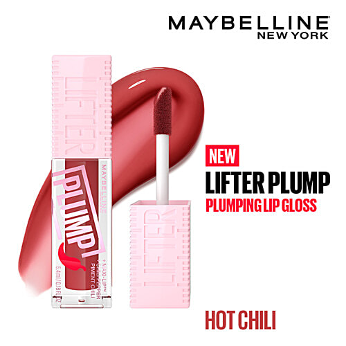 Maybelline New York Lifter Plump Plumping Lip Gloss, 5.4 ml Hot Chili 