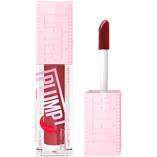 Maybelline New York Lifter Plump Plumping Lip Gloss, 5.4 ml Hot Chili 