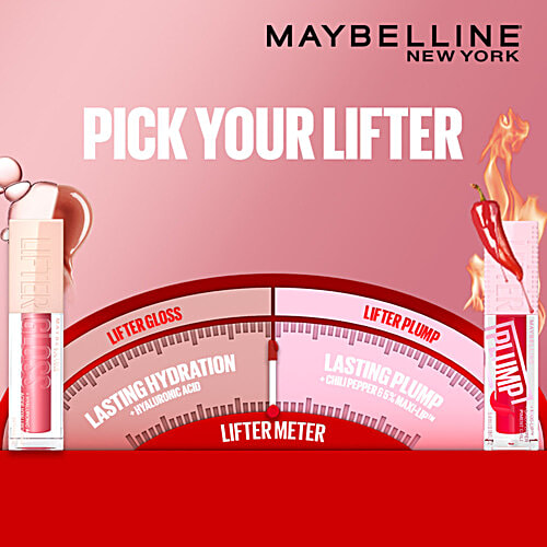 Maybelline New York Lifter Plump Plumping Lip Gloss, 5.4 ml Peach Fever 