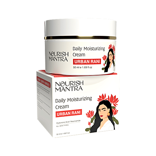 Nourish Mantra Urban Rani Daily Moisturizing Cream, 50 ml For Smooth & Dewy Skin