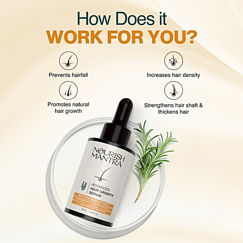 Nourish Mantra Advanced Hair Growth Serum - With Rosemary Extract, 25 ml  