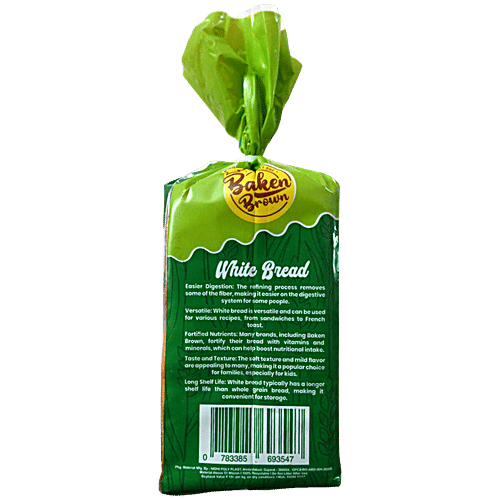 Baken Brown White Bread, 400 g