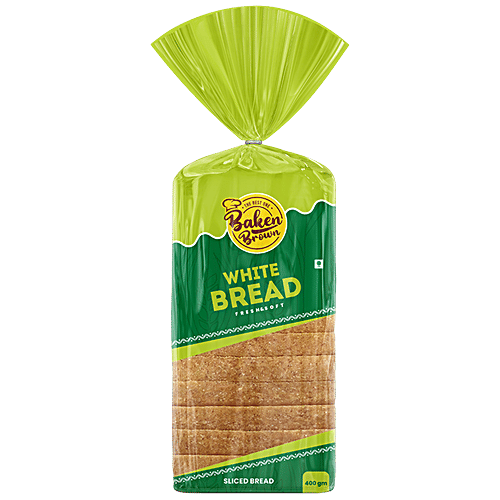 Baken Brown White Bread, 400 g