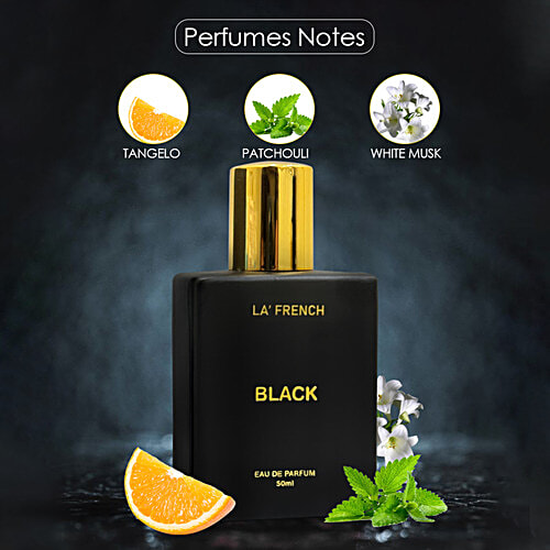 La'French Black Eau De Parfum Perfume Spray, 50 ml