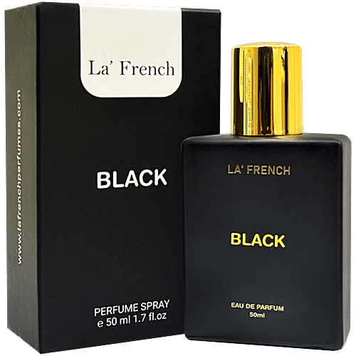 La'French Black Eau De Parfum Perfume Spray, 50 ml