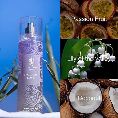 Giordano Tropical Love Fine Fragrance Mist, 250 ml