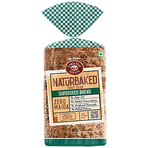 Naturbaked Superseed Bread, 300 g  Zero Maida, No Palm Oil, No Added Colours, No Artificial Colour