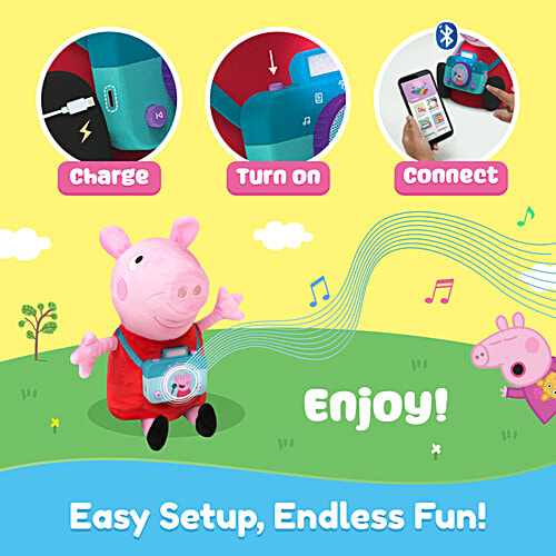 PlayShifu PlayShifu’s Singing-And-Talking Smart Peppa Soft Toy, 1 pc for Ages 3+