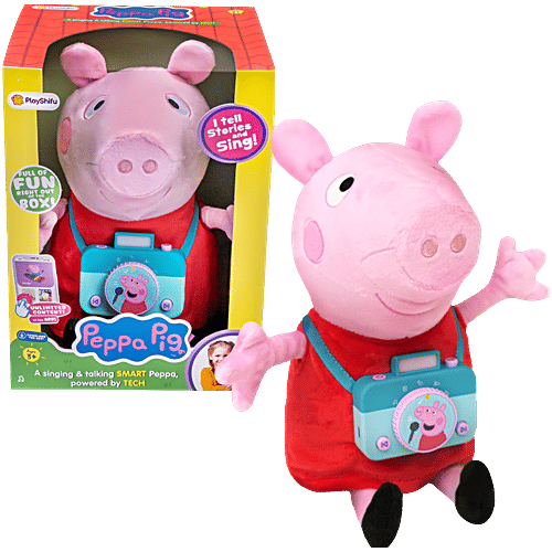 PlayShifu PlayShifu’s Singing-And-Talking Smart Peppa Soft Toy, 1 pc for Ages 3+