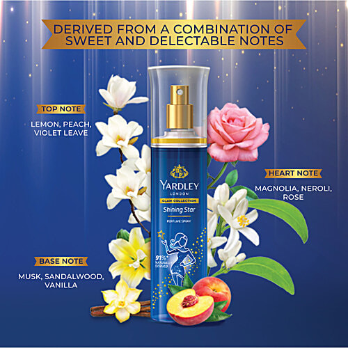 Yardley London Glam Collection Shining Star Perfume Spray, 135 ml  