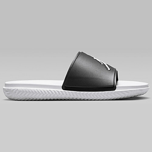 Nike Jordan Jumpman Slide - Black & White, 1 Pair (UK/IND-7)