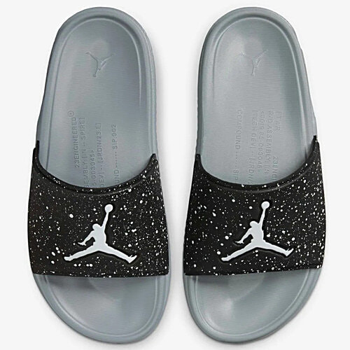 Nike Jordan Jumpman Slide - Black & Grey, 1 Pair (UK/IND-10)