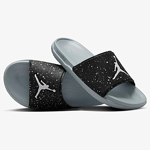 Nike Jordan Jumpman Slide - Black & Grey, 1 Pair (UK/IND-10)