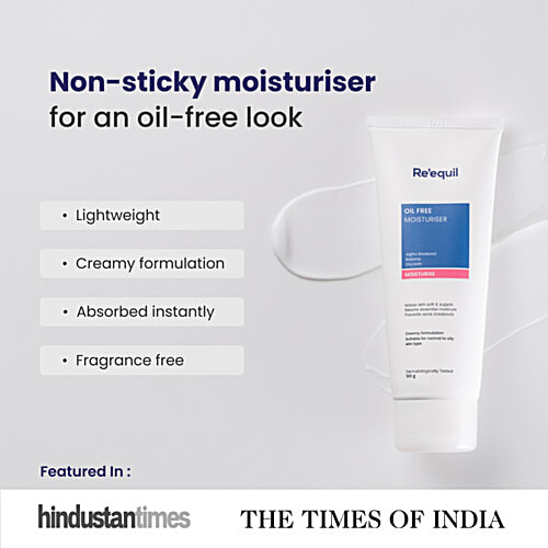 Re'equil Oil Free Moisturiser For All Skin Types, 100 g  Normal, Oily & Combination Skin