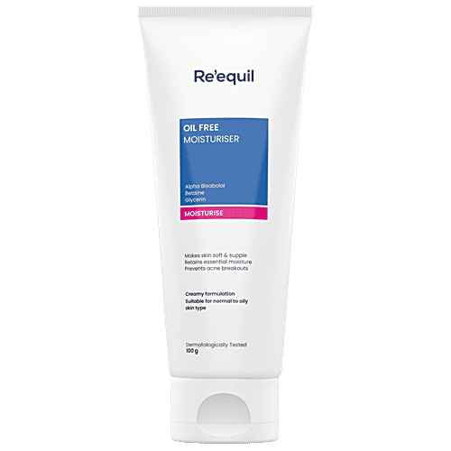 Re'equil Oil Free Moisturiser For All Skin Types, 100 g  Normal, Oily & Combination Skin