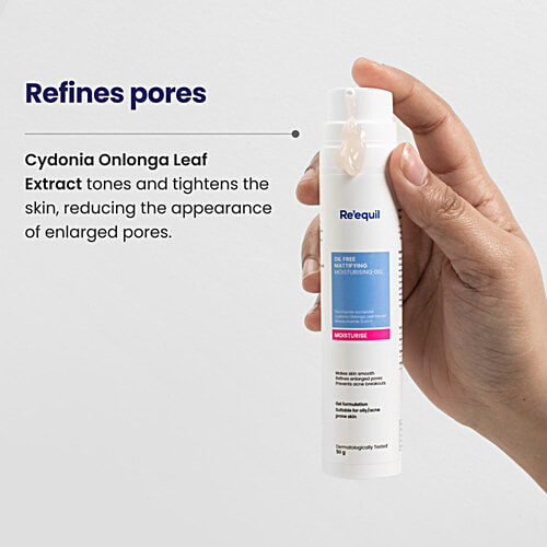 Re'equil Oil Free Mattifying Moisturising Gel, 50 g  