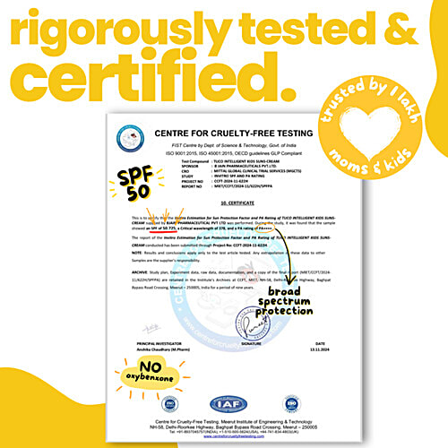 Tuco Kids Suns-Cream Sun Protection Cream With SPF 50, 50 g Face Cream + Sunscreen