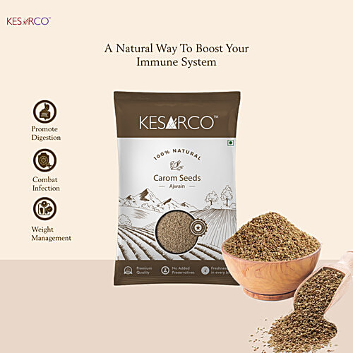 KesarCo Ajwain/Carom Seeds, 100 g Natural, No Added Preservatives