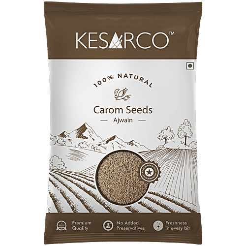 KesarCo Ajwain/Carom Seeds, 100 g Natural, No Added Preservatives