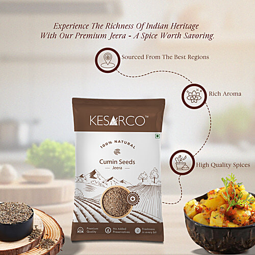 KesarCo Jeera/Cumin, 100 g  No Added Preservatives, Natural