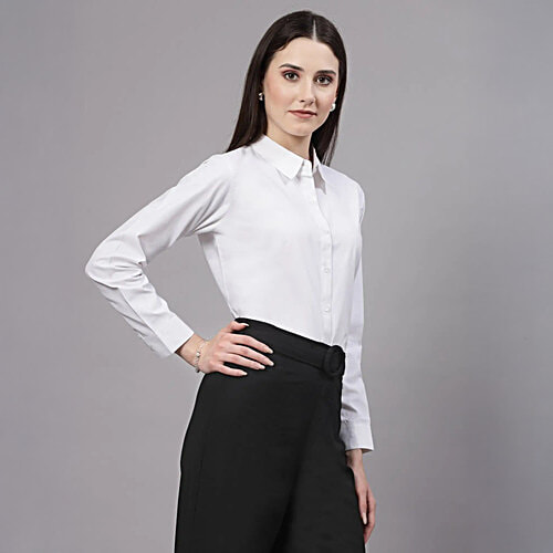 Style Quotient White Regular Fit Shirt, 1 pc (Size - S)