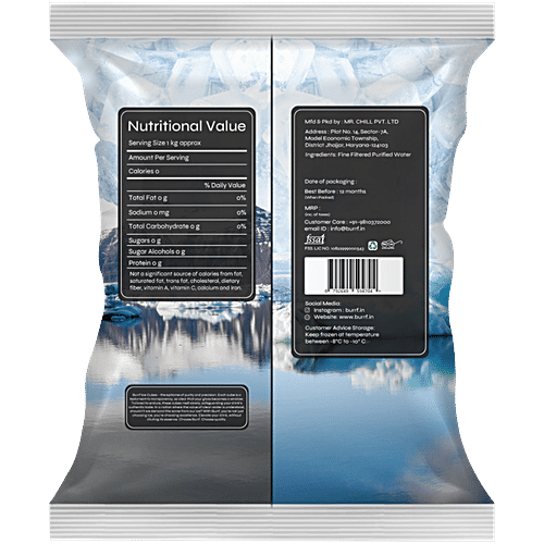 Burrf Sparkling Ice Cubes, 1 kg (30 pcs)