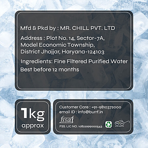 Burrf Sparkling Ice Cubes, 1 kg (30 pcs)