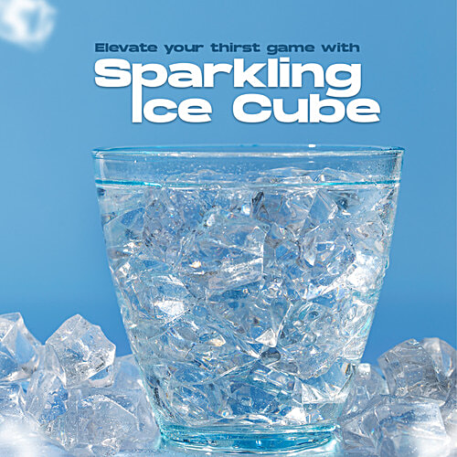 Burrf Sparkling Ice Cubes, 1 kg (30 pcs)