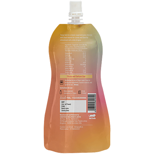 HRX By Eatfit Masala Sugarcane, 180 ml No Added Sugar, No Preservatives