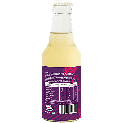 HRX By Eatfit Berry Basil Kombucha, 200 ml  