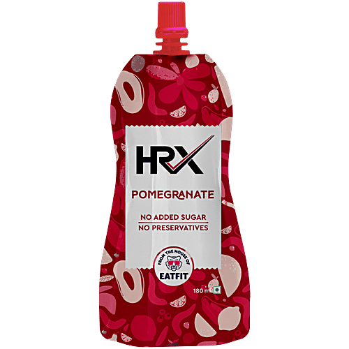 HRX By Eatfit Pomegranate Juice, 180 ml  No Added Sugar, No Preservatives